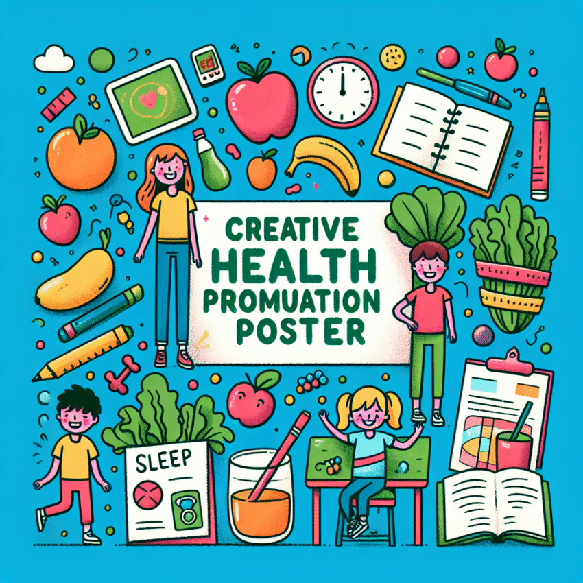 Tips Menarik Membuat Poster Hidup Sehat Anak SD yang Kreatif