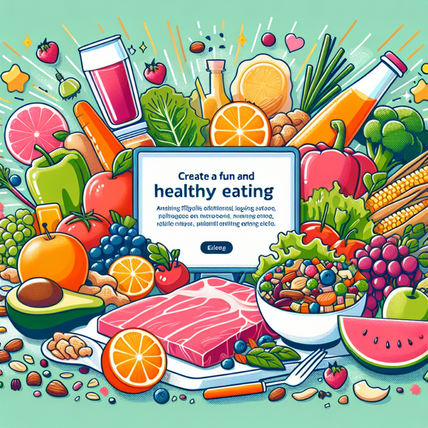 Poster Inspiratif untuk Pola Makan Sehat yang Menyenangkan